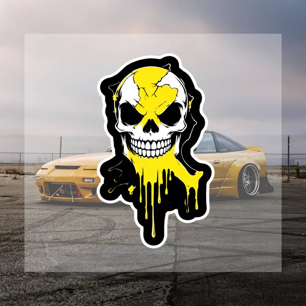 Yellow Laptop Accessories - Smeltend Geel 16cm Creatieve Sticker Decals