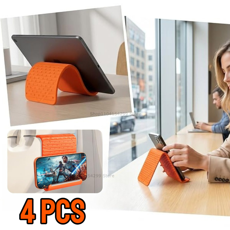 Laptop Stand Portable - Flexibele opvouwbare siliconen telefoonhouder, draagbare verstelbare