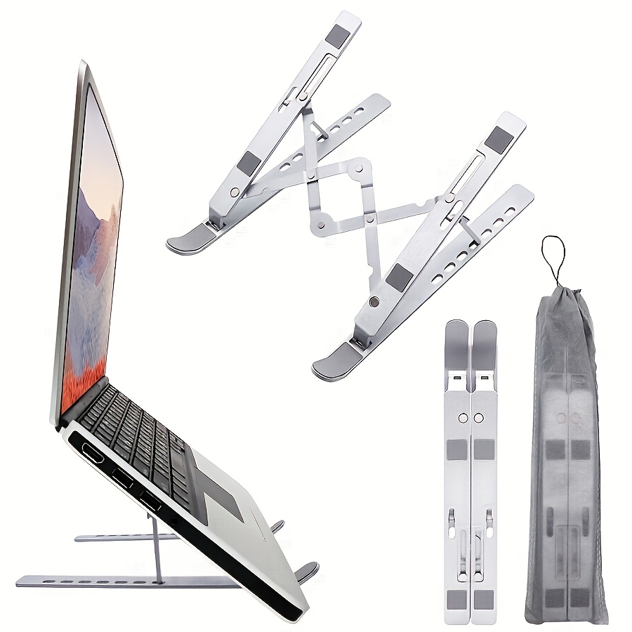 Laptop Stand Portable - Zinklegering opvouwbare laptopstandaard, geschikt voor tablets