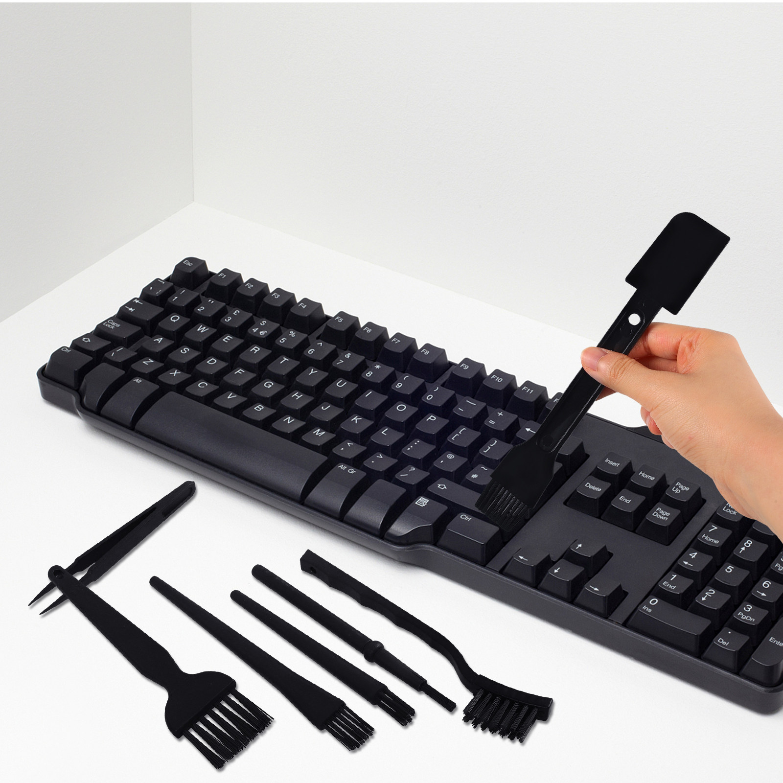 Laptop Accessories Cleaning Kit - 7-delige antistatische toetsenbordborstelset, laptopreinigingsset, computerreinigingsborstels, elektronica-accessoires,