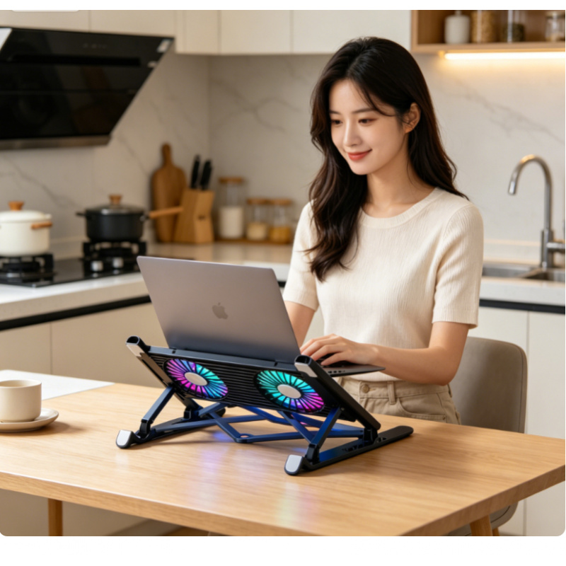 Laptop Stand Portable - Nieuwe Laptop Koelstandaard Opvouwbare Laptop Koelpad