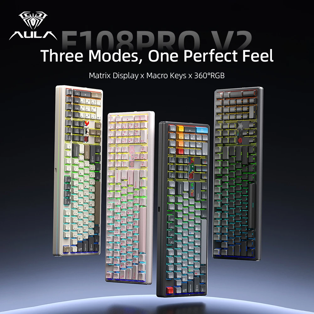 Laptop Accessories Uk - AULA F108 Pro V2 Mechanisch Toetsenbord