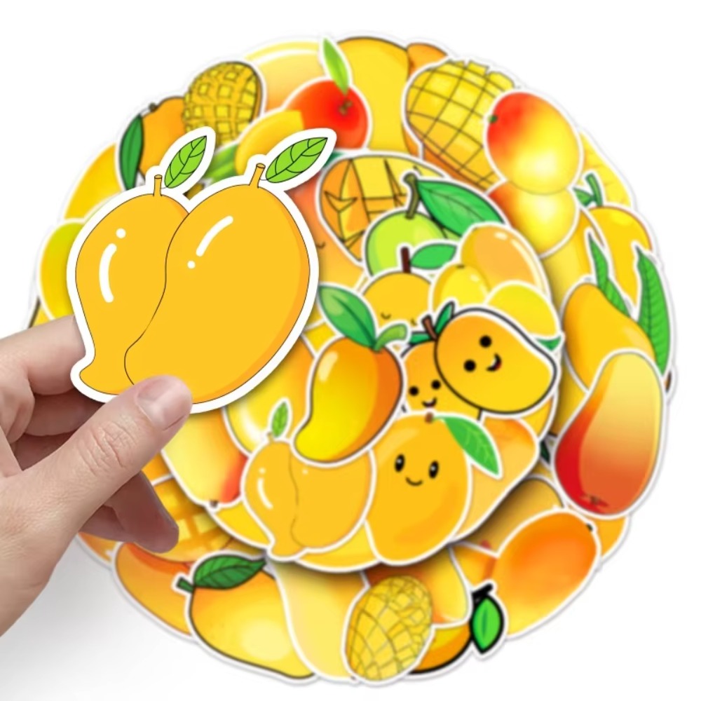 50 Stuks Kawaii Geel Fruit Man - Yellow Laptop Accessories recensie en prijs