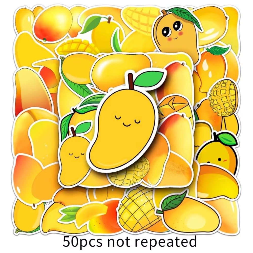 50 Stuks Kawaii Geel Fruit Man - Yellow Laptop Accessories recensie en prijs