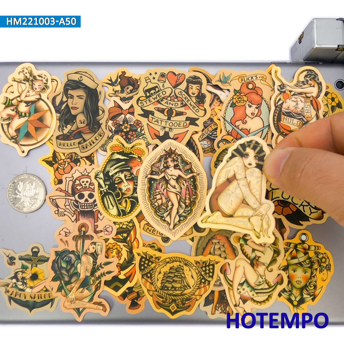50 stuks, Vergeelde Retro Deca - Yellow Laptop Accessories recensie en prijs