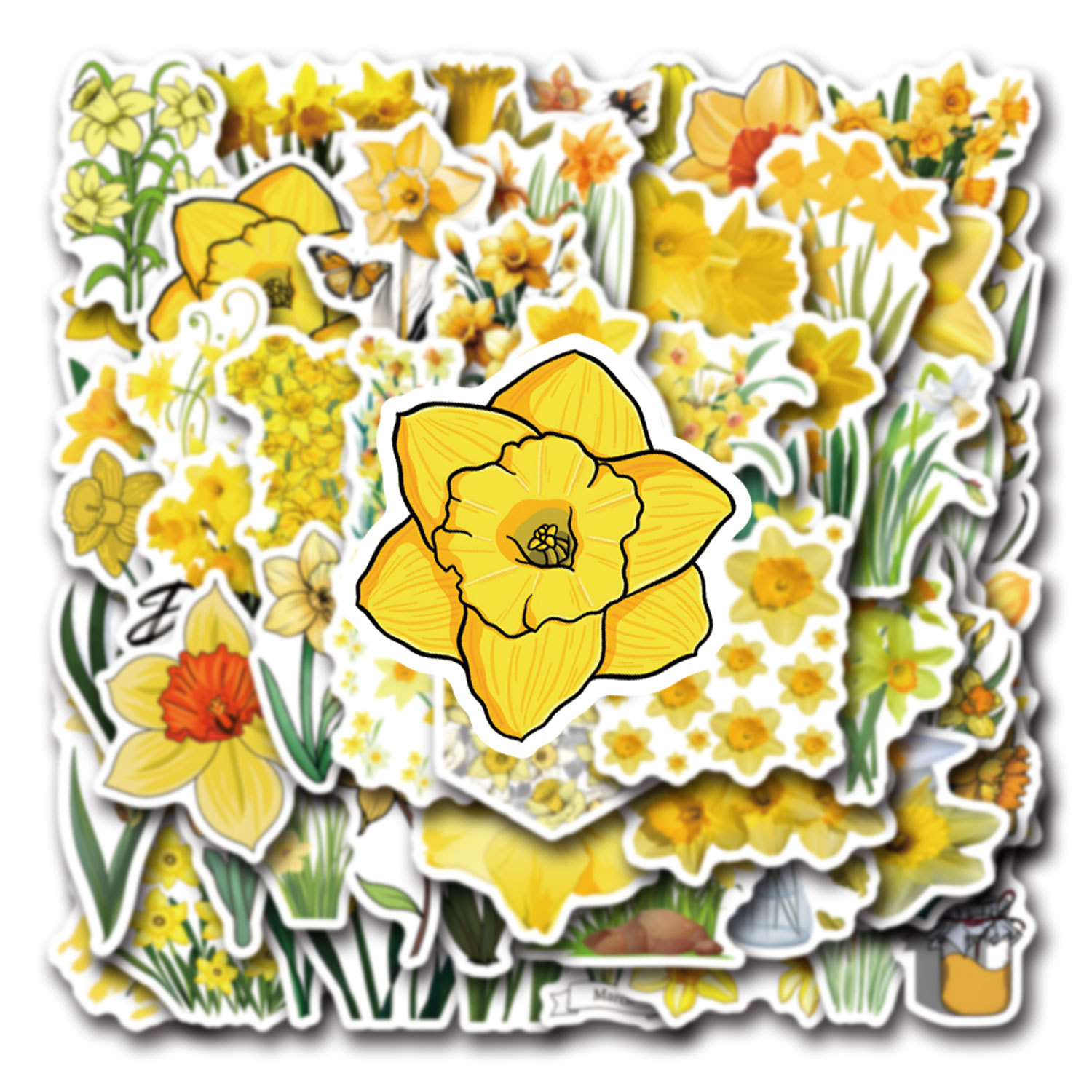 10/30/60 Stuks Narcis Cartoon  - Yellow Laptop Accessories recensie en prijs