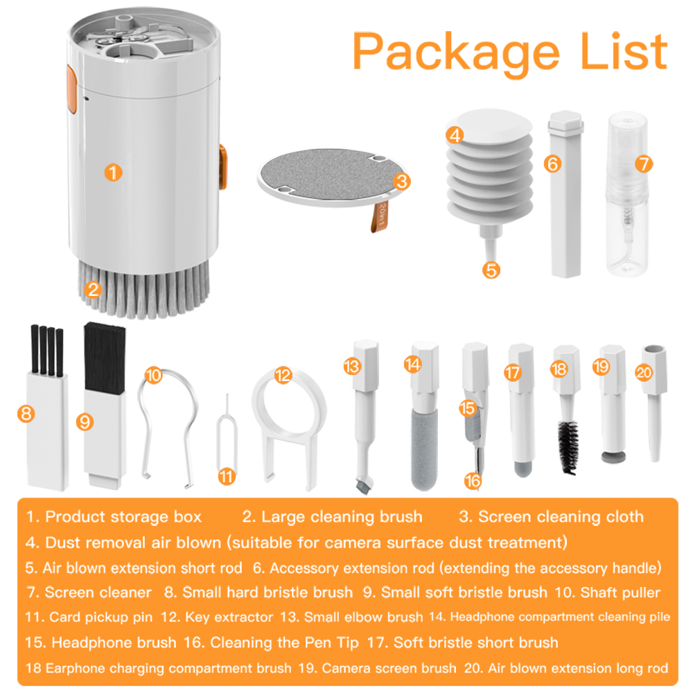 20-in-1 Multifunctionele Elekt - Laptop Accessories Cleaning Kit recensie en prijs